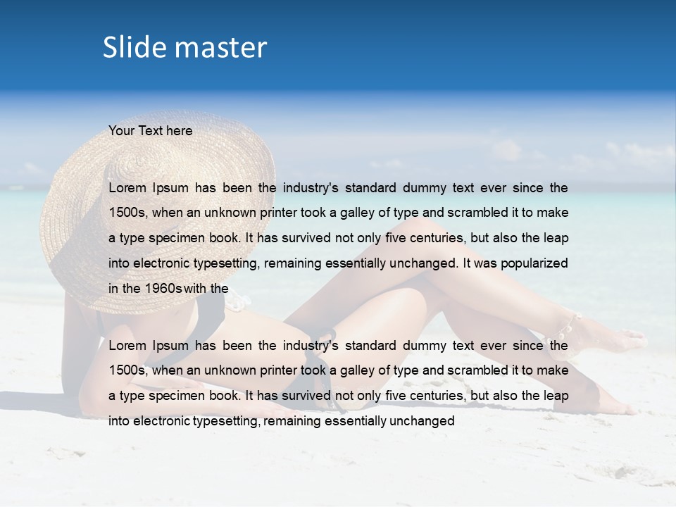 Beach Girl PowerPoint Template