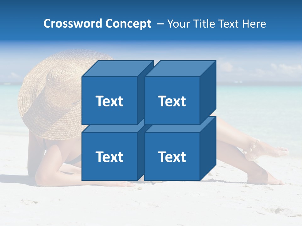 Beach Girl PowerPoint Template