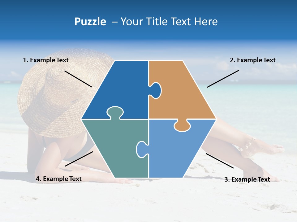 Beach Girl PowerPoint Template