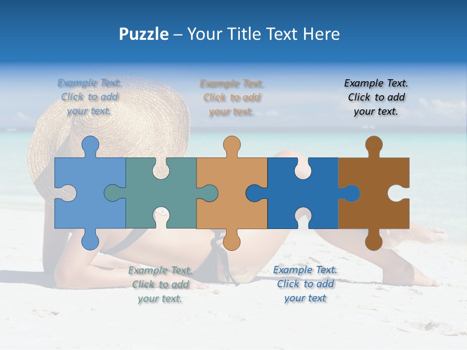 Beach Girl PowerPoint Template