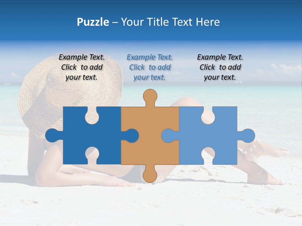 Beach Girl PowerPoint Template