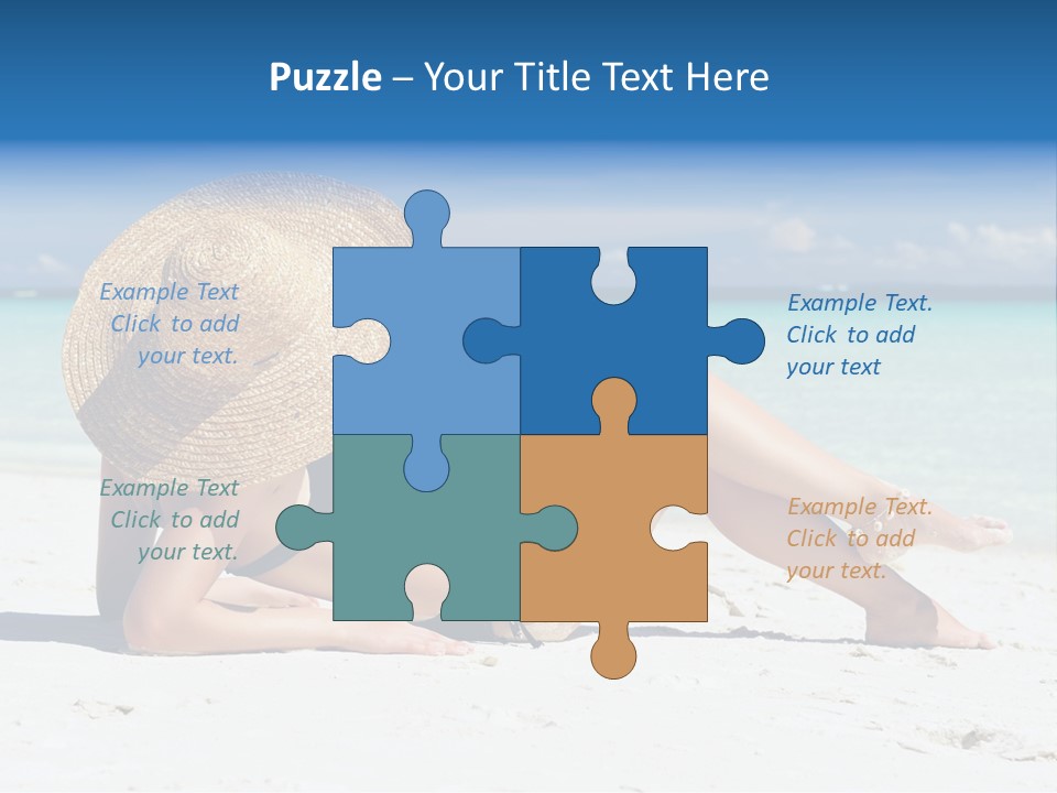 Beach Girl PowerPoint Template