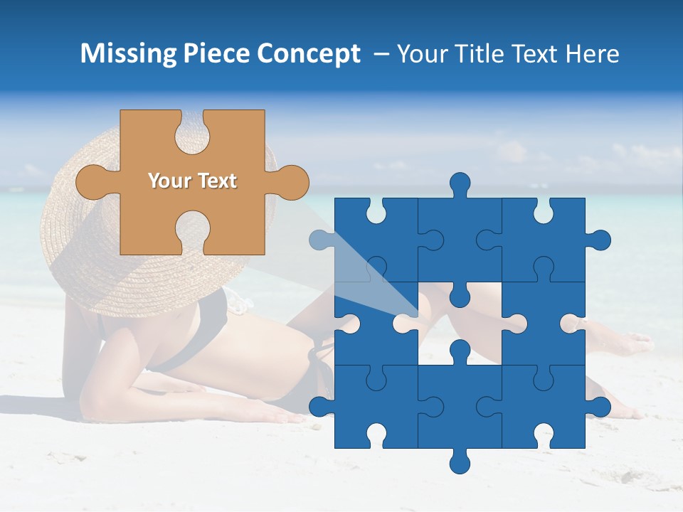 Beach Girl PowerPoint Template