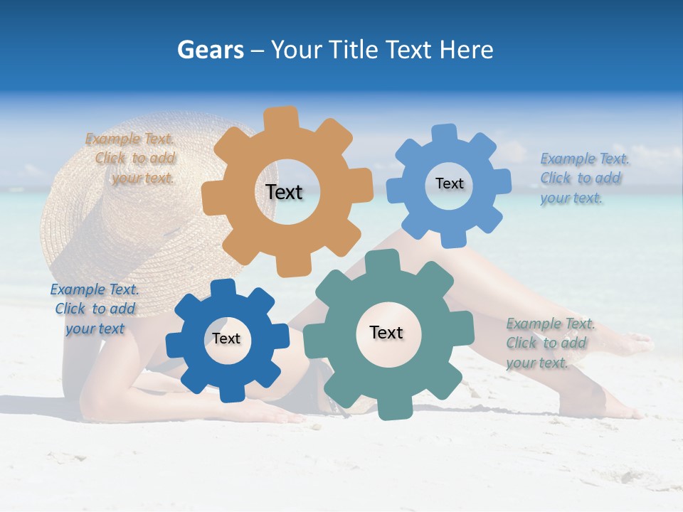 Beach Girl PowerPoint Template