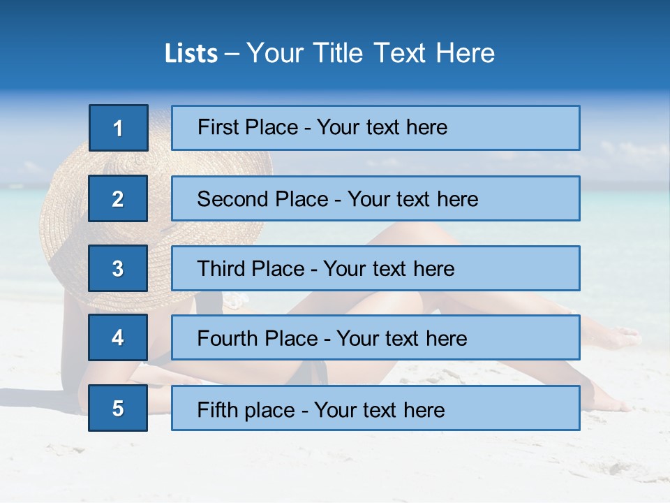 Beach Girl PowerPoint Template