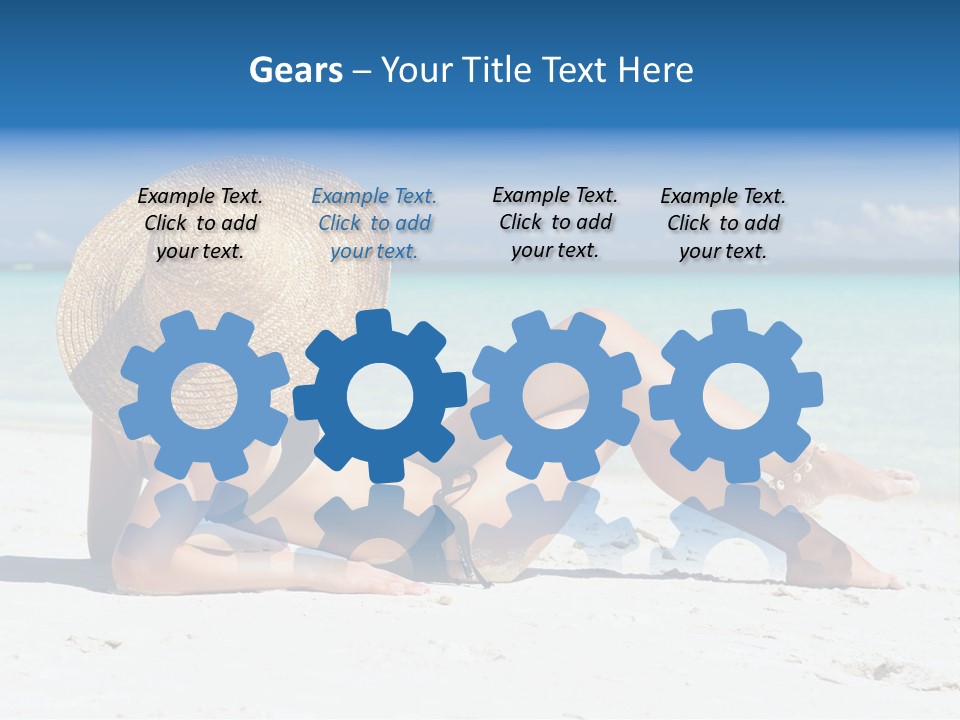 Beach Girl PowerPoint Template