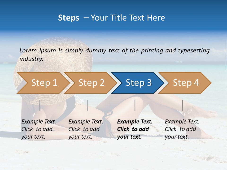 Beach Girl PowerPoint Template