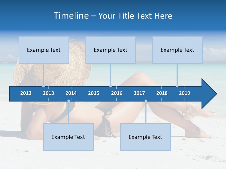 Beach Girl PowerPoint Template