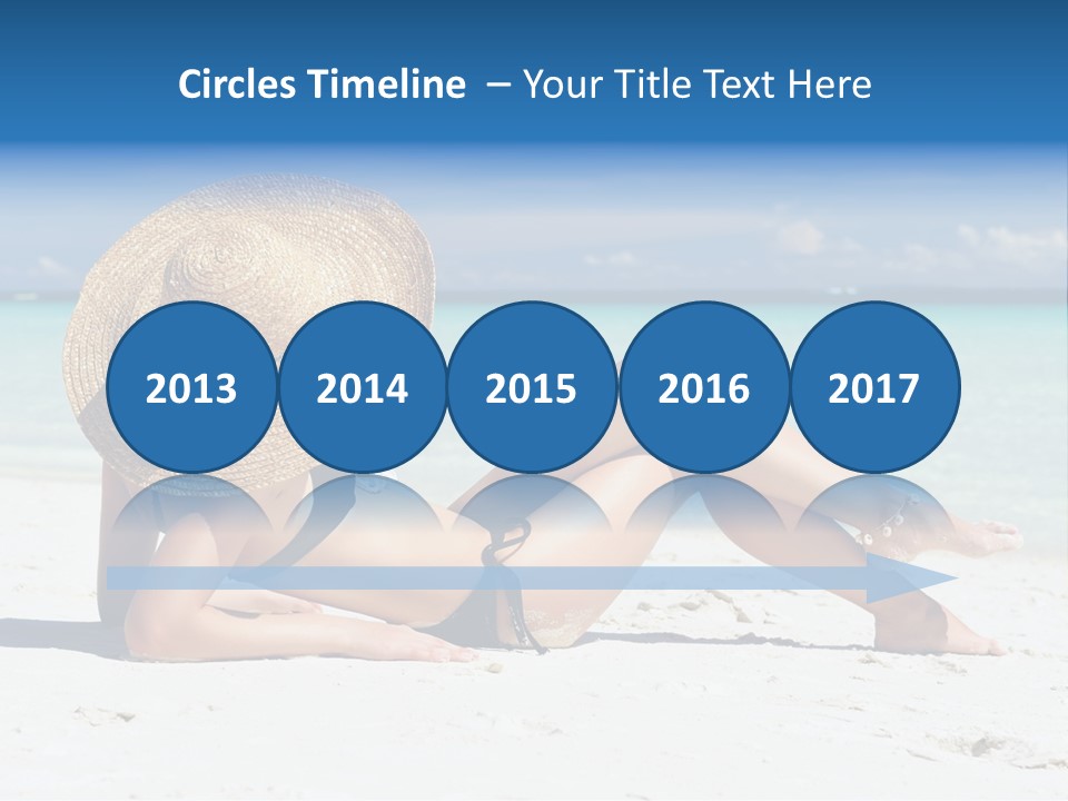 Beach Girl PowerPoint Template