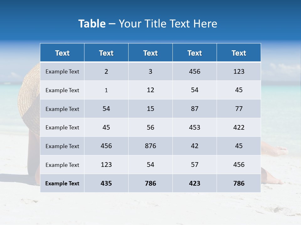 Beach Girl PowerPoint Template