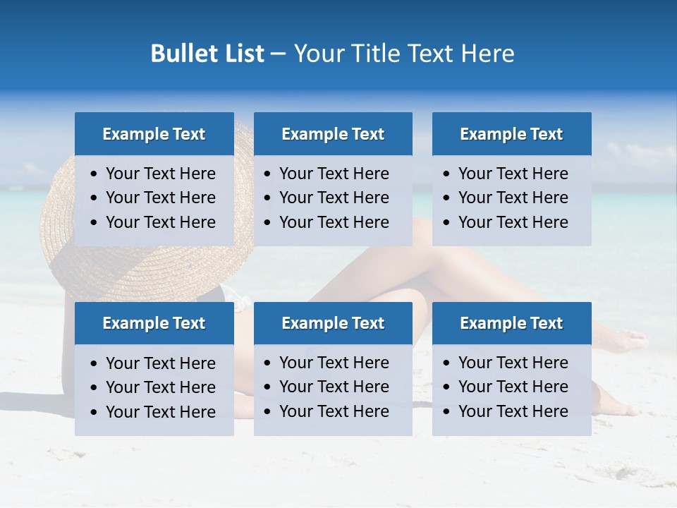 Beach Girl PowerPoint Template