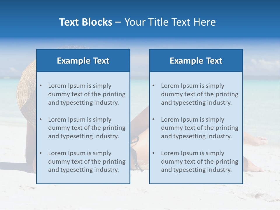 Beach Girl PowerPoint Template