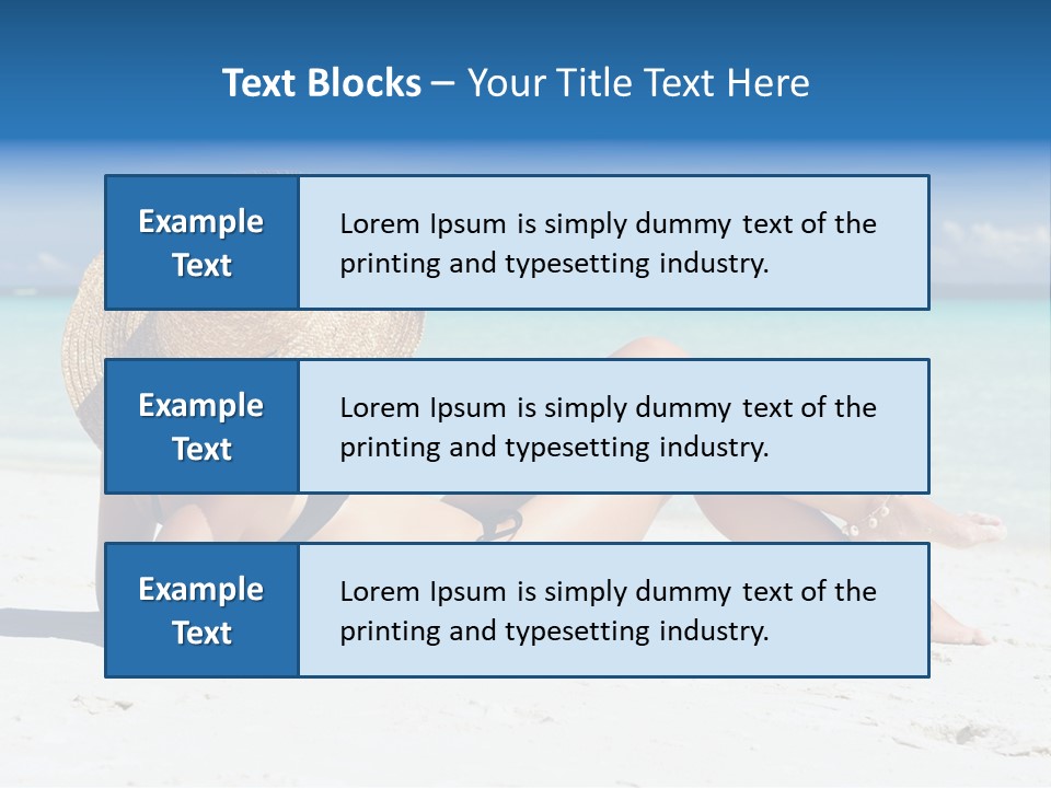 Beach Girl PowerPoint Template