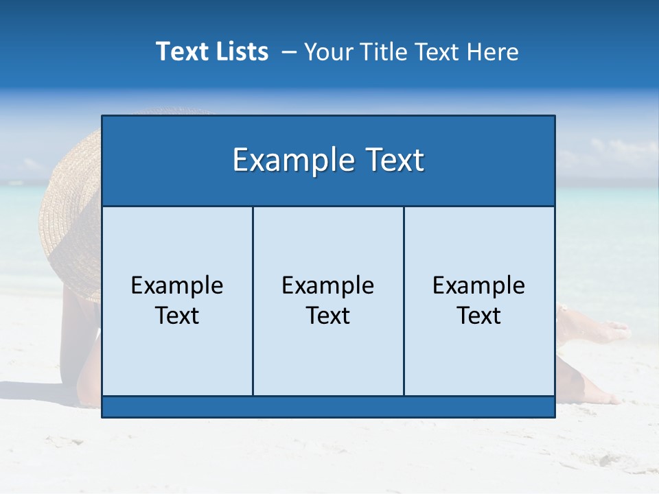 Beach Girl PowerPoint Template