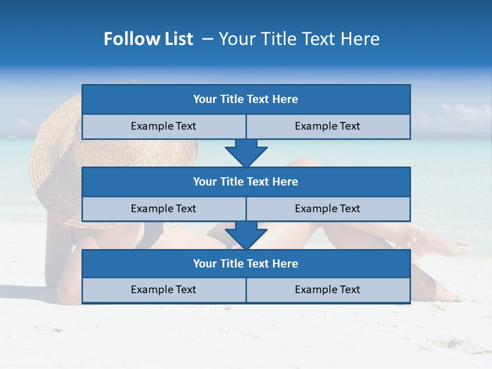 Beach Girl PowerPoint Template