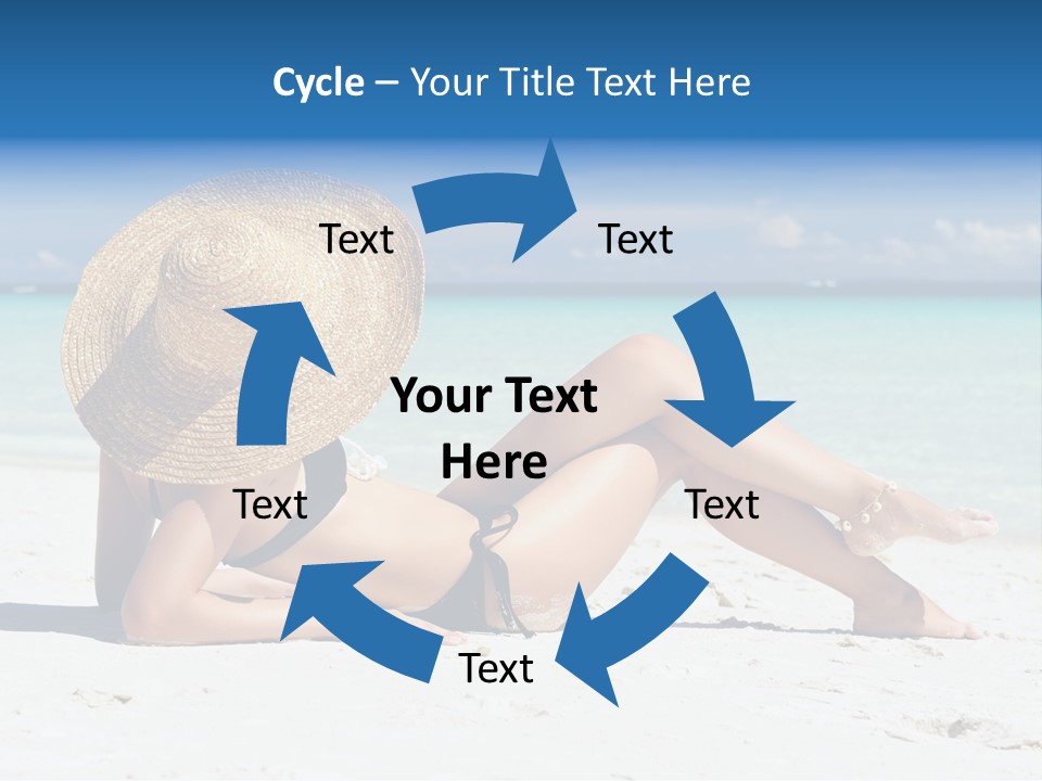 Beach Girl PowerPoint Template