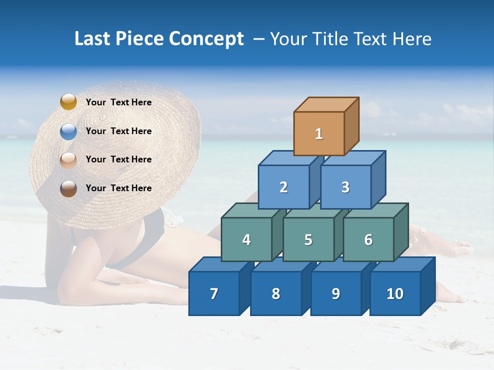 Beach Girl PowerPoint Template