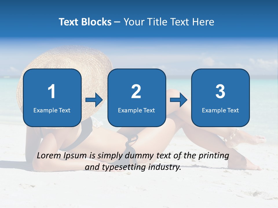 Beach Girl PowerPoint Template