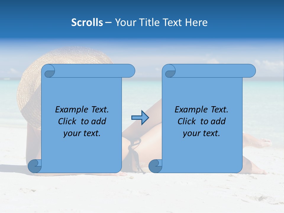 Beach Girl PowerPoint Template