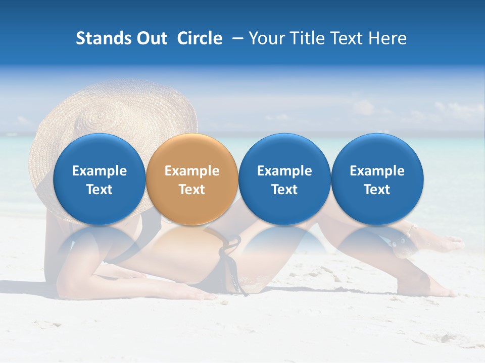 Beach Girl PowerPoint Template