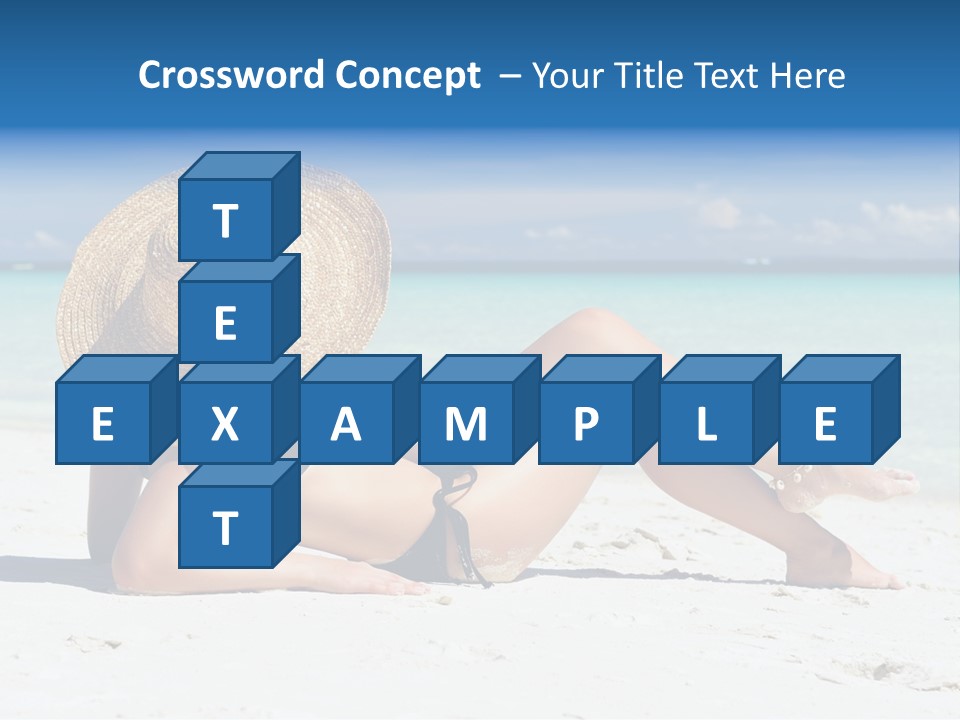 Beach Girl PowerPoint Template