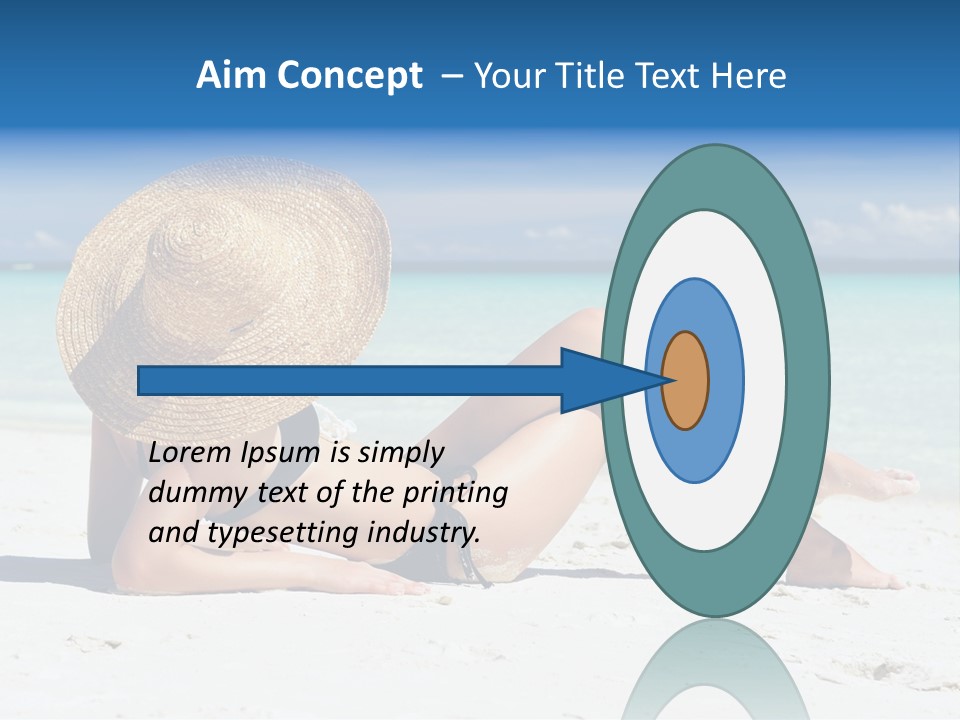 Beach Girl PowerPoint Template