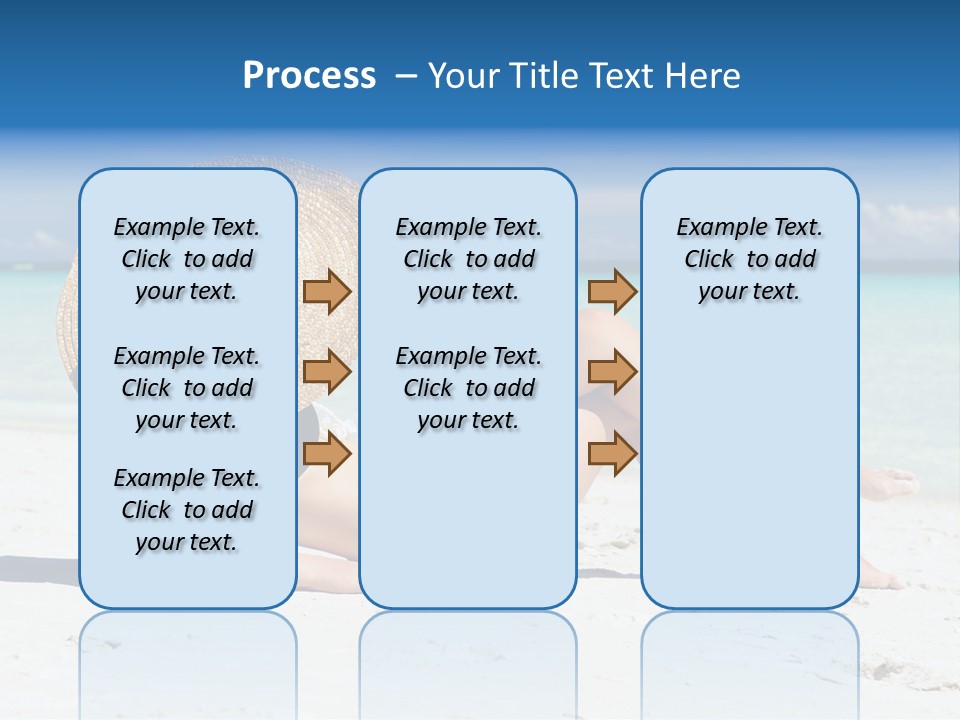 Beach Girl PowerPoint Template
