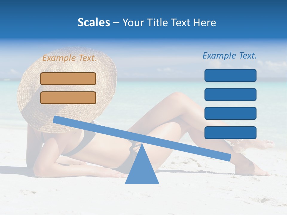 Beach Girl PowerPoint Template