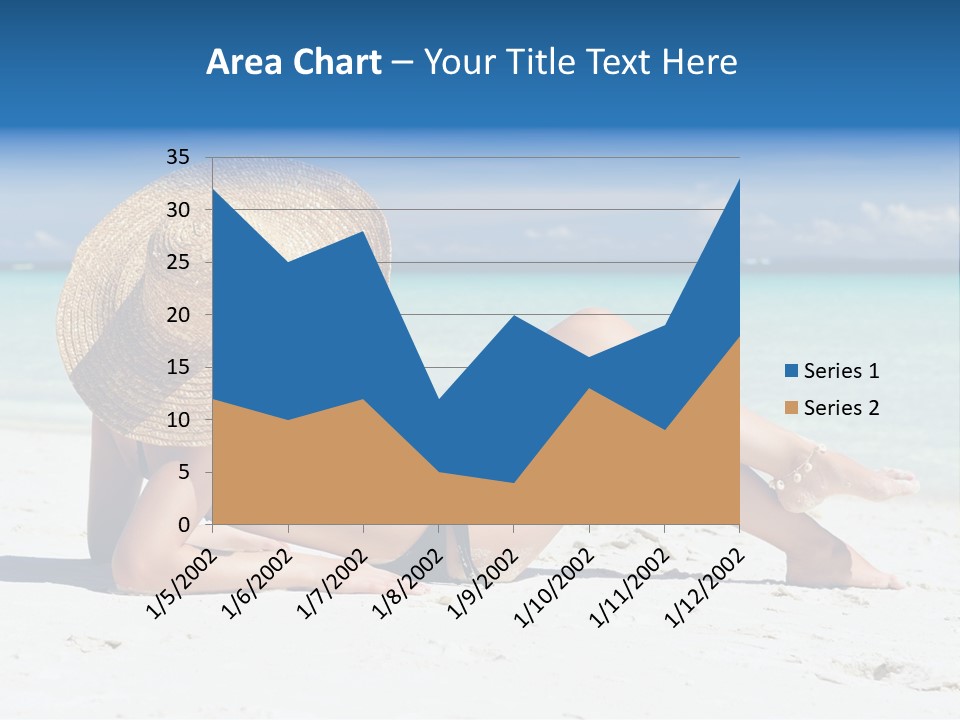 Beach Girl PowerPoint Template