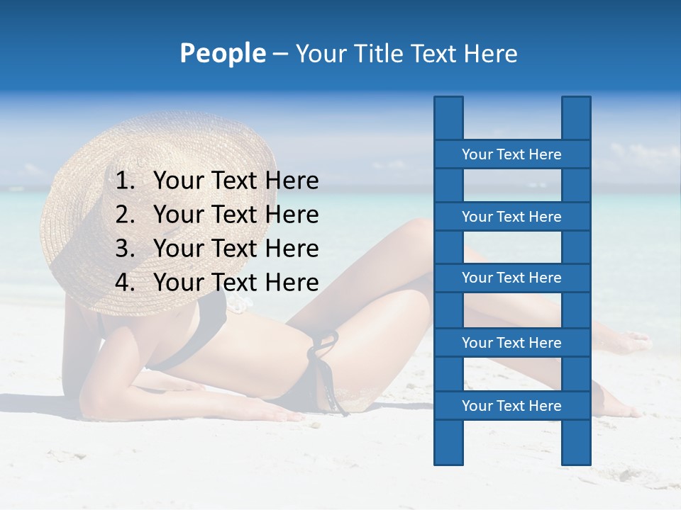 Beach Girl PowerPoint Template