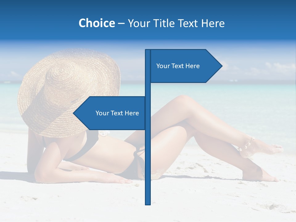 Beach Girl PowerPoint Template