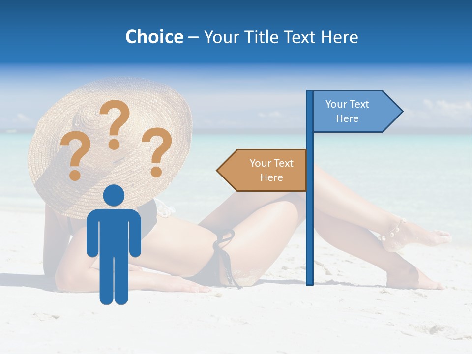 Beach Girl PowerPoint Template