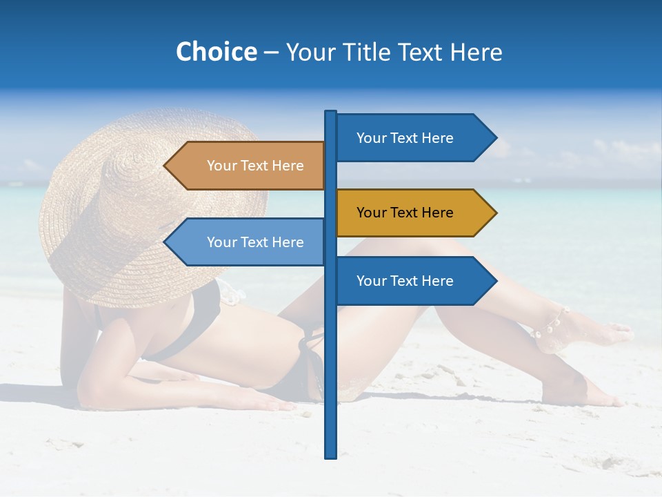 Beach Girl PowerPoint Template