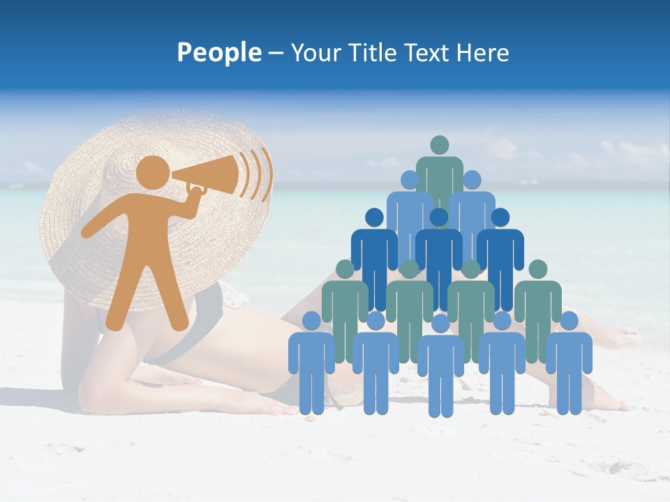 Beach Girl PowerPoint Template