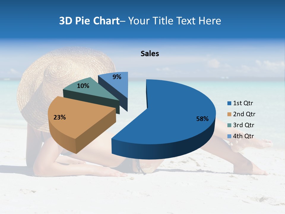 Beach Girl PowerPoint Template