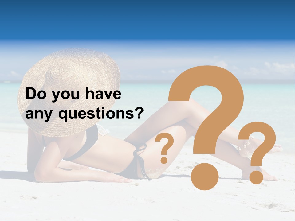 Beach Girl PowerPoint Template