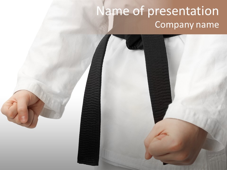 Bible Black Belts PowerPoint Template