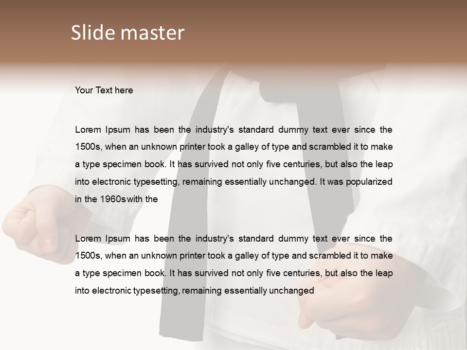 Bible Black Belts PowerPoint Template