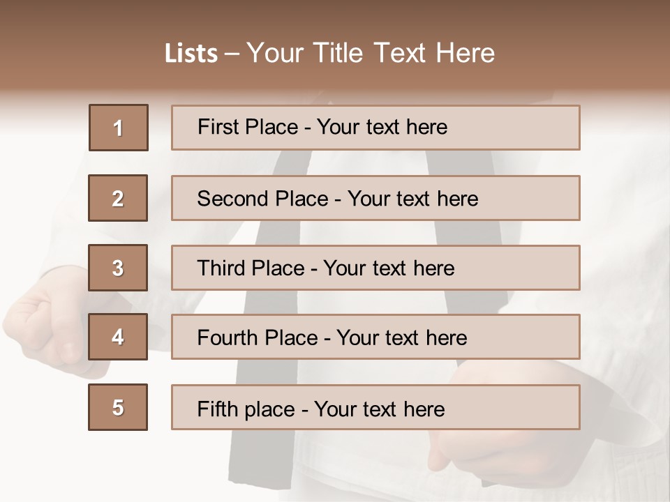 Bible Black Belts PowerPoint Template