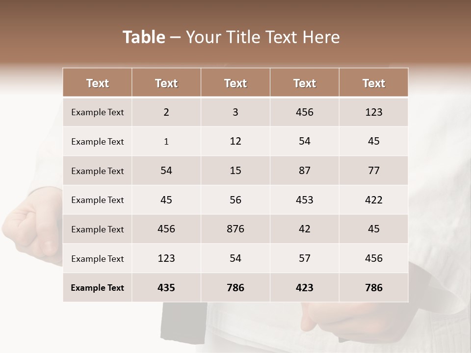 Bible Black Belts PowerPoint Template