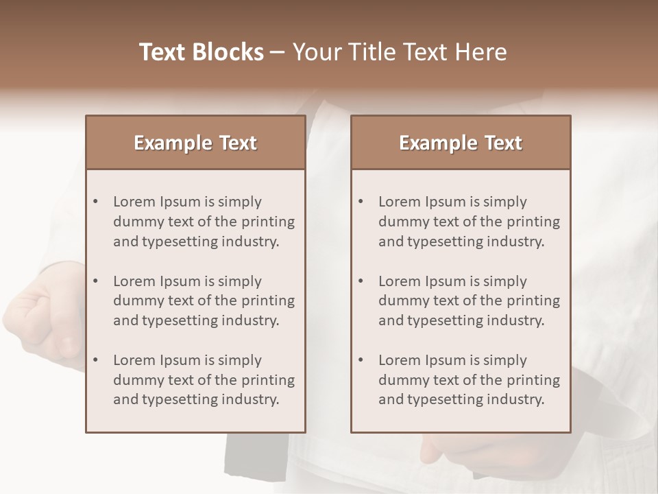 Bible Black Belts PowerPoint Template
