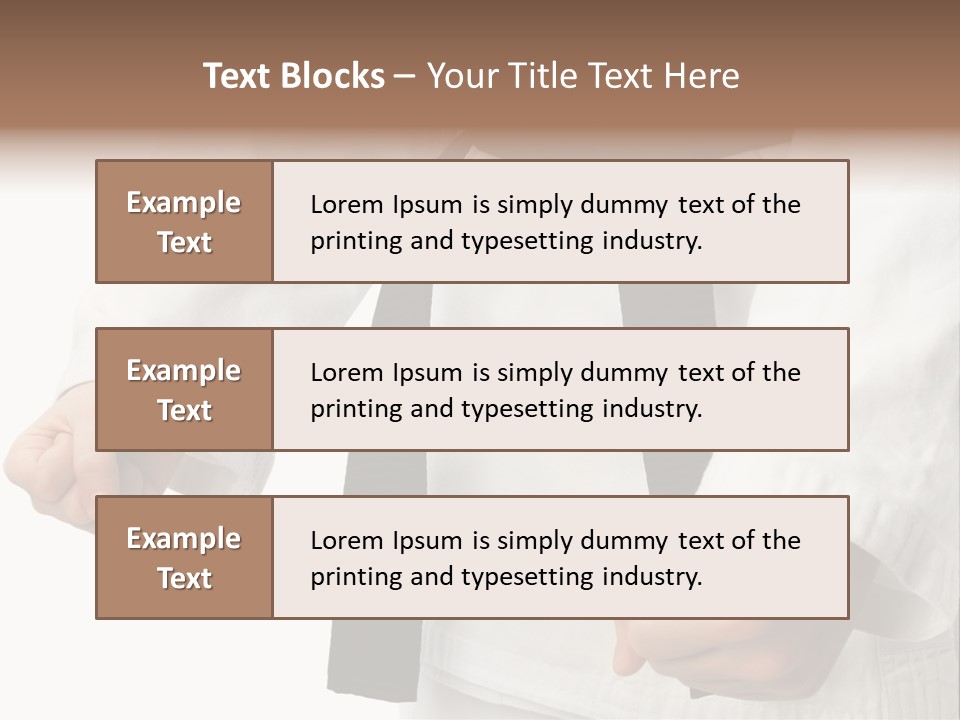 Bible Black Belts PowerPoint Template