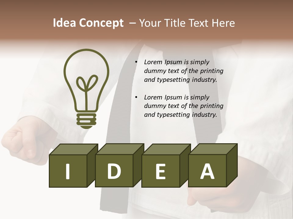 Bible Black Belts PowerPoint Template