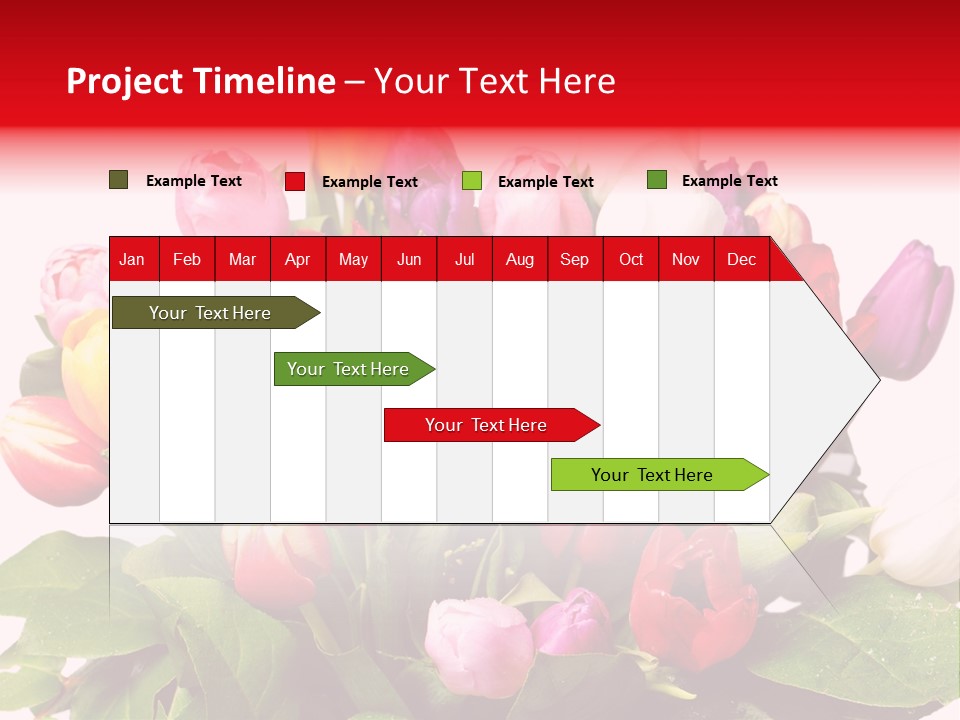 Flowers Tulip Bouquet PowerPoint Template