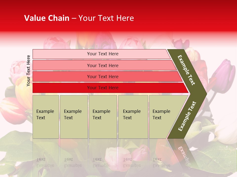 Flowers Tulip Bouquet PowerPoint Template