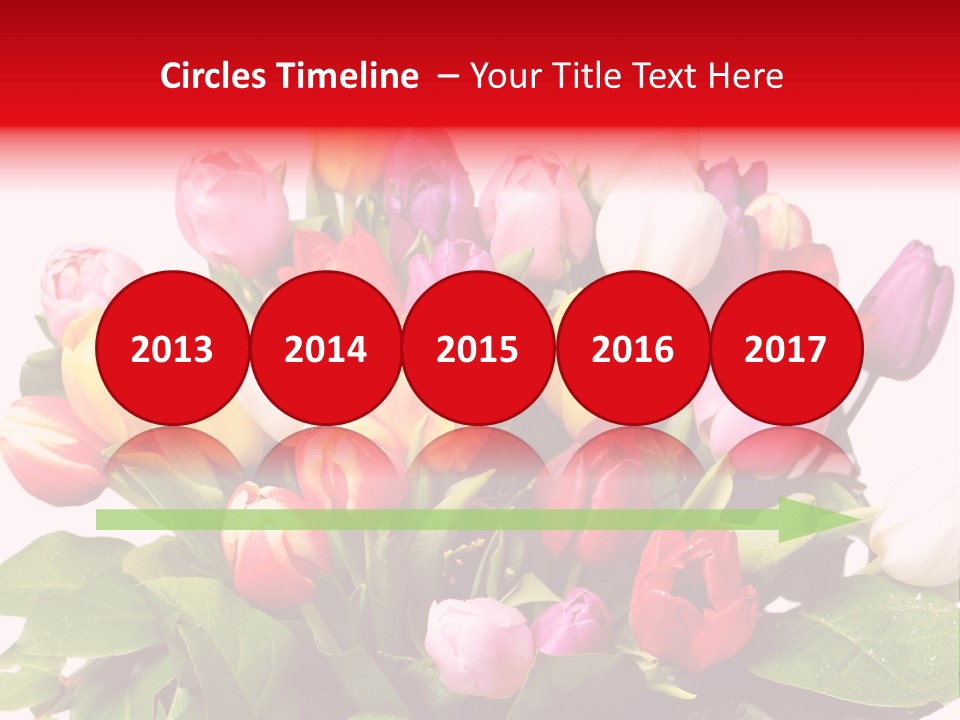 Flowers Tulip Bouquet PowerPoint Template