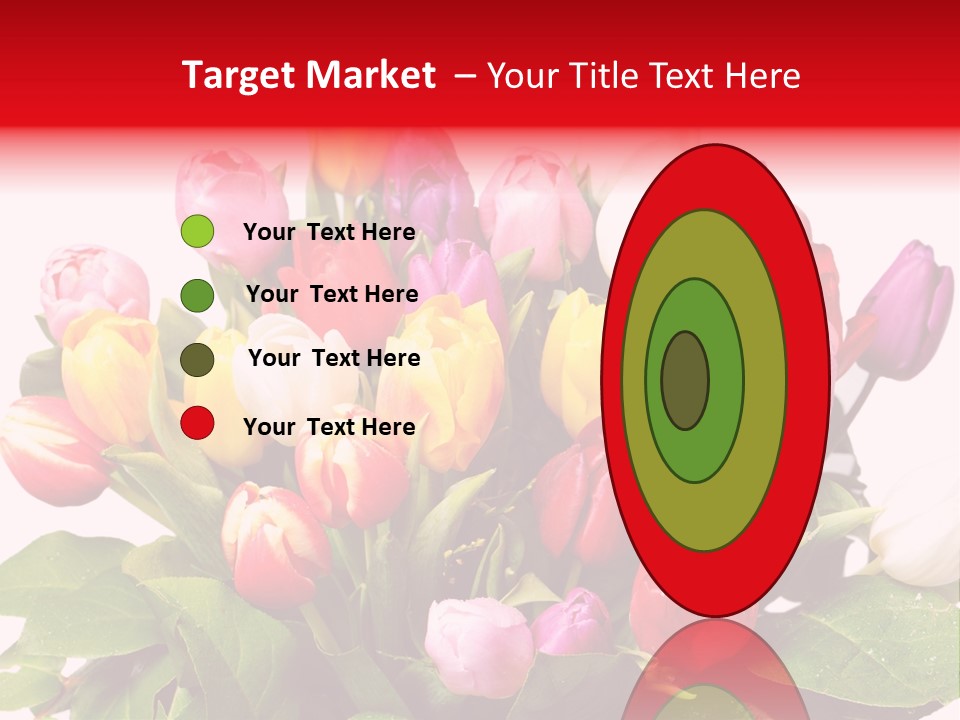 Flowers Tulip Bouquet PowerPoint Template