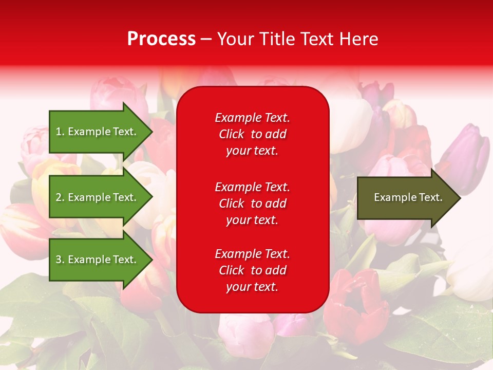 Flowers Tulip Bouquet PowerPoint Template