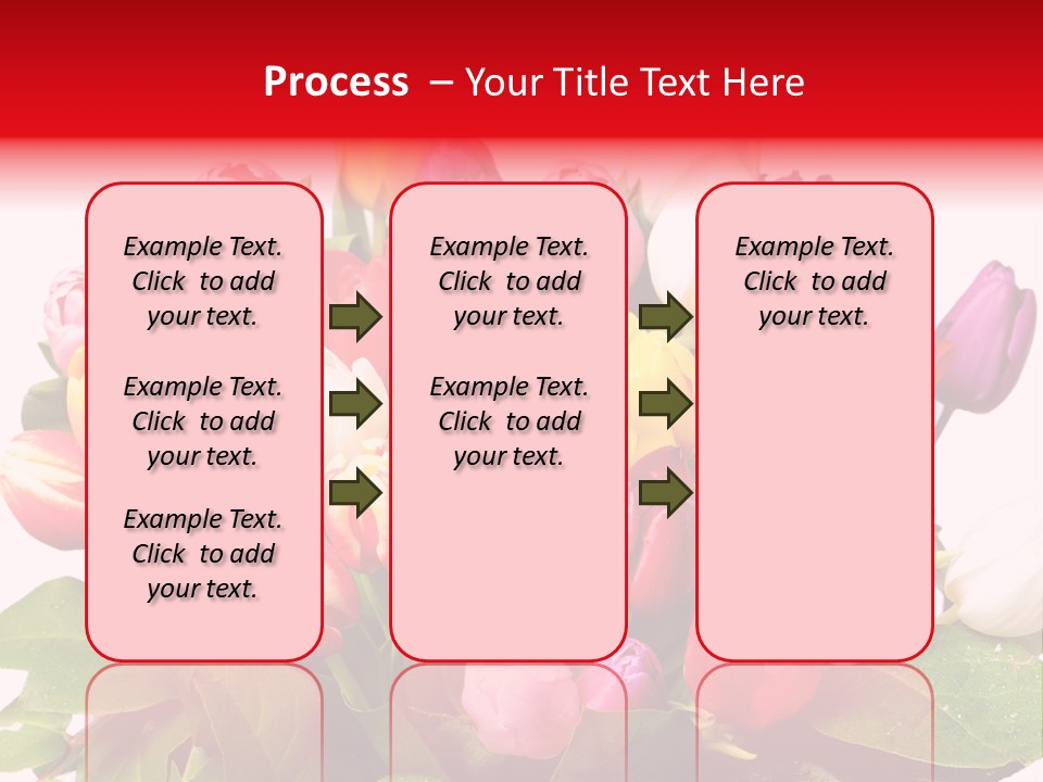 Flowers Tulip Bouquet PowerPoint Template
