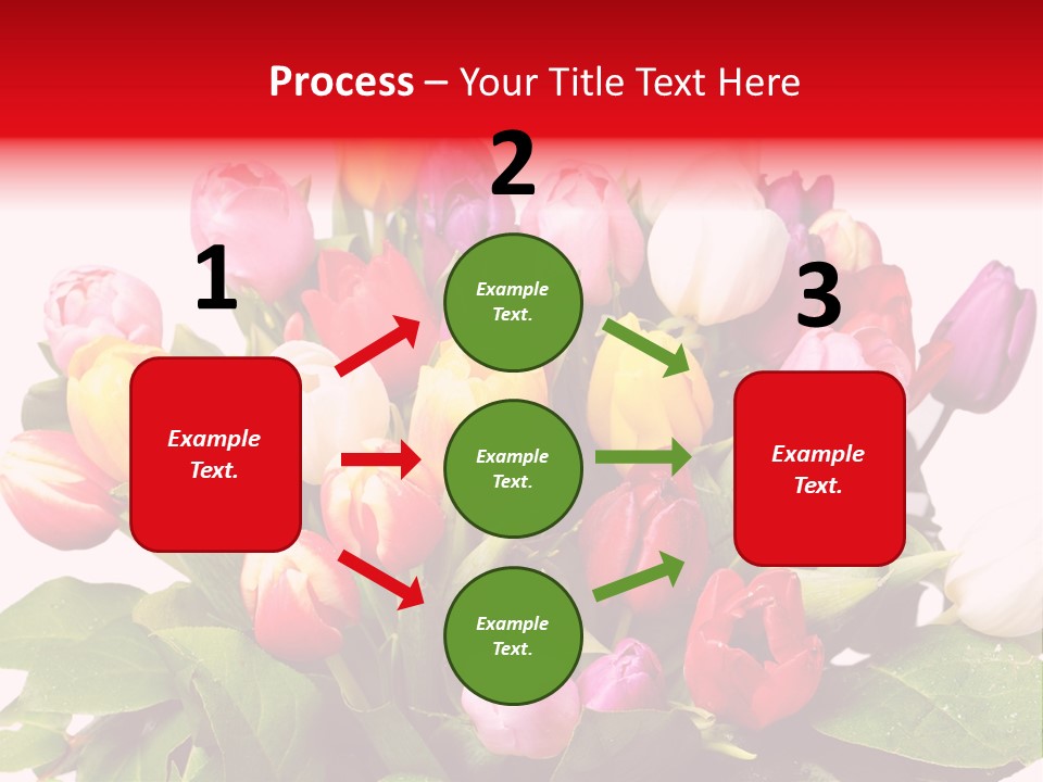 Flowers Tulip Bouquet PowerPoint Template